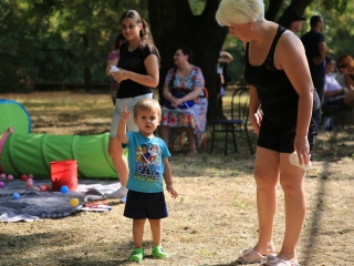 Sportnap a menekült gyerekekkel - fotó: 