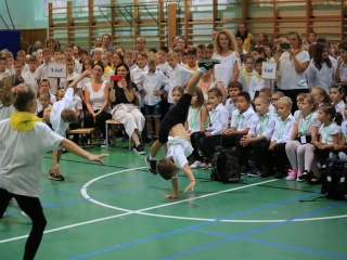 Sportos bemutató a Vasvári tanévnyitóján - fotó: 