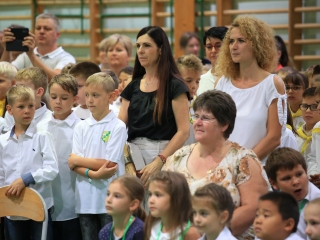 Sportos bemutató a Vasvári tanévnyitóján - fotó: 