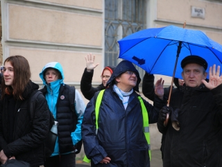 Élőlánc, demonstráció és nyílt fórum az oktatás válsága miatt - fotó: 