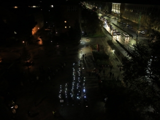 Élőlánc, demonstráció és nyílt fórum az oktatás válsága miatt - fotó: 