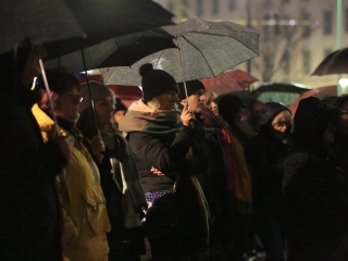 Élőlánc, demonstráció és nyílt fórum az oktatás válsága miatt - fotó: 