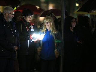 Élőlánc, demonstráció és nyílt fórum az oktatás válsága miatt - fotó: 