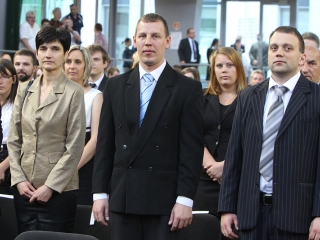 Ünnepélyes diplomaátadó a főiskolán - fotó: Sándor Judit