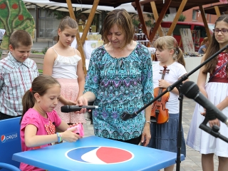 Megyenapi kirakodós a Városháza téren - fotó: Sándor Judit