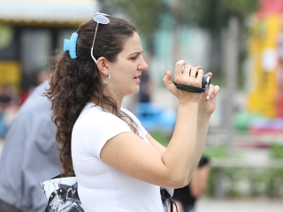 Megyenapi kirakodós a Városháza téren - fotó: Sándor Judit