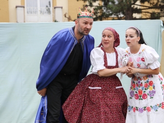 Megyenapi kirakodós a Városháza téren - fotó: Sándor Judit