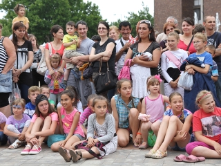 Megyenapi kirakodós a Városháza téren - fotó: Sándor Judit