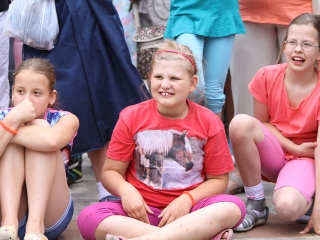 Megyenapi kirakodós a Városháza téren - fotó: Sándor Judit