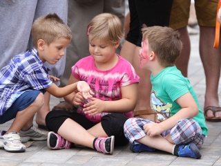 Megyenapi kirakodós a Városháza téren - fotó: Sándor Judit