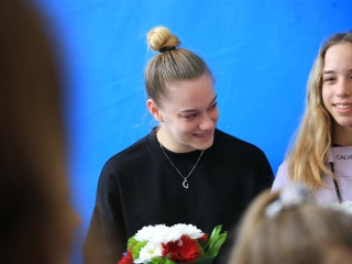 Tornászok fogadása az Eb után - fotó: 