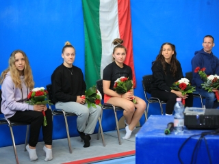 Tornászok fogadása az Eb után - fotó: 