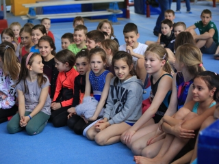 Tornászok fogadása az Eb után - fotó: 