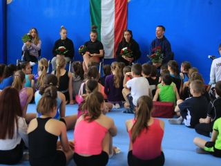 Tornászok fogadása az Eb után - fotó: 