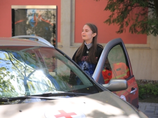 Életmentő diákok a Kultik Moziban és környékén - fotó: 