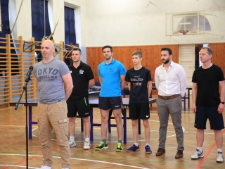 Asztaliteniszezők köszöntése - fotó: 