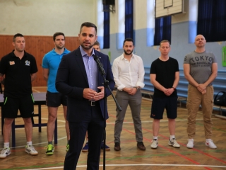 Asztaliteniszezők köszöntése - fotó: 