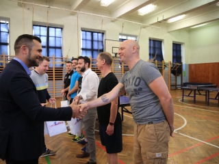 Asztaliteniszezők köszöntése - fotó: 