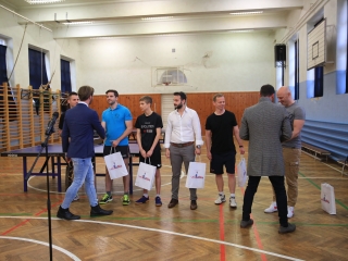 Asztaliteniszezők köszöntése - fotó: 