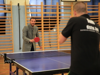 Asztaliteniszezők köszöntése - fotó: 