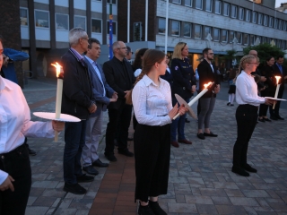 A Városháza teret is útba ejtette a Szalamander - fotó: 