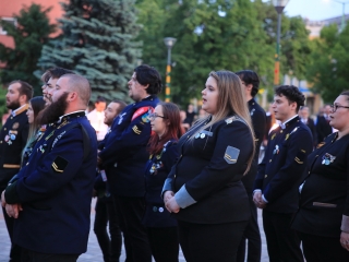 A Városháza teret is útba ejtette a Szalamander - fotó: 