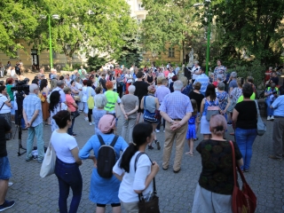 Demonstráció a státusztörvény ellen - fotó: 