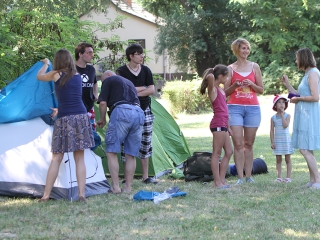 Cimbora Tábor a kempingben - fotó: 