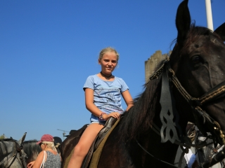 Zarándokok II. Lajos nyomában a Lajos-köveknél - fotó: 