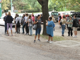 Az erdei tornapálya megtisztítása - fotó: 