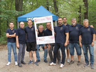 Az erdei tornapálya megtisztítása - fotó: 