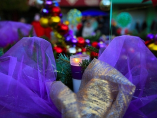 Köszöntő a Római városrészben, Adventi Forgatag a Városháza téren - fotó: 