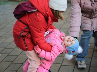 Köszöntő a Római városrészben, Adventi Forgatag a Városháza téren - fotó: 