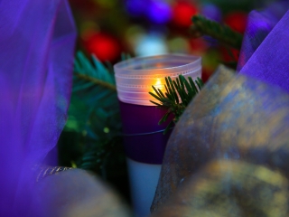 Köszöntő a Római városrészben, Adventi Forgatag a Városháza téren - fotó: 