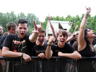 A Rockmaraton képekben - első nap. Omen, Rómaó Vérzik, Kovbojok, Baracka - fotó: Sándor Judit