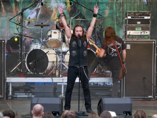 A Rockmaraton képekben - első nap. Omen, Rómaó Vérzik, Kovbojok, Baracka - fotó: Sándor Judit