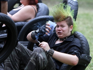 A Rockmaraton képekben - első nap. Omen, Rómaó Vérzik, Kovbojok, Baracka - fotó: Sándor Judit