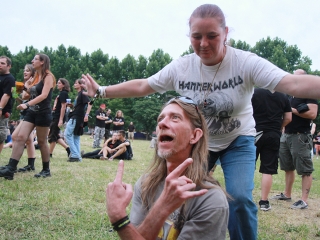 A Rockmaraton képekben - első nap. Omen, Rómaó Vérzik, Kovbojok, Baracka - fotó: Sándor Judit