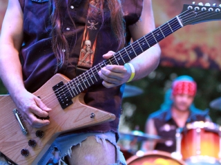 A Rockmaraton képekben - első nap. Omen, Rómaó Vérzik, Kovbojok, Baracka - fotó: Sándor Judit