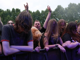 A Rockmaraton képekben - első nap. Omen, Rómaó Vérzik, Kovbojok, Baracka - fotó: Sándor Judit