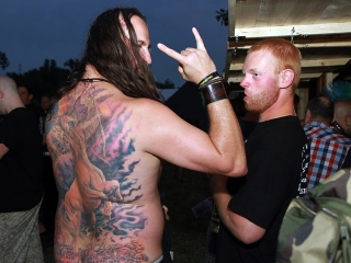 A Rockmaraton képekben - első nap. Omen, Rómaó Vérzik, Kovbojok, Baracka - fotó: Sándor Judit