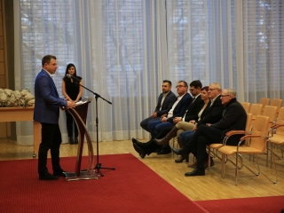 Sportolók köszöntése a Városházán - fotó: 