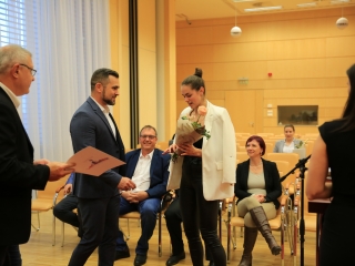 Sportolók köszöntése a Városházán - fotó: 