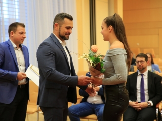 Sportolók köszöntése a Városházán - fotó: 