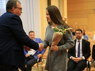 Sportolók köszöntése a Városházán - fotó: 