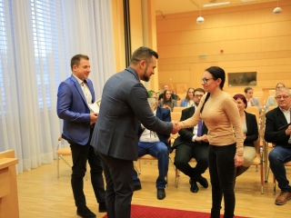 Sportolók köszöntése a Városházán - fotó: 