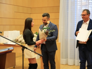 Sportolók köszöntése a Városházán - fotó: 