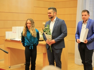 Sportolók köszöntése a Városházán - fotó: 