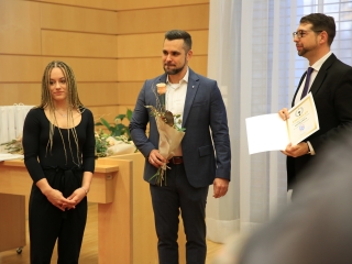 Sportolók köszöntése a Városházán - fotó: 