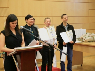 Sportolók köszöntése a Városházán - fotó: 